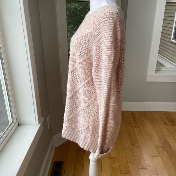 American Eagle Heathered Peach Pink Tunic Sweater Size XL - Picture 2 of 9